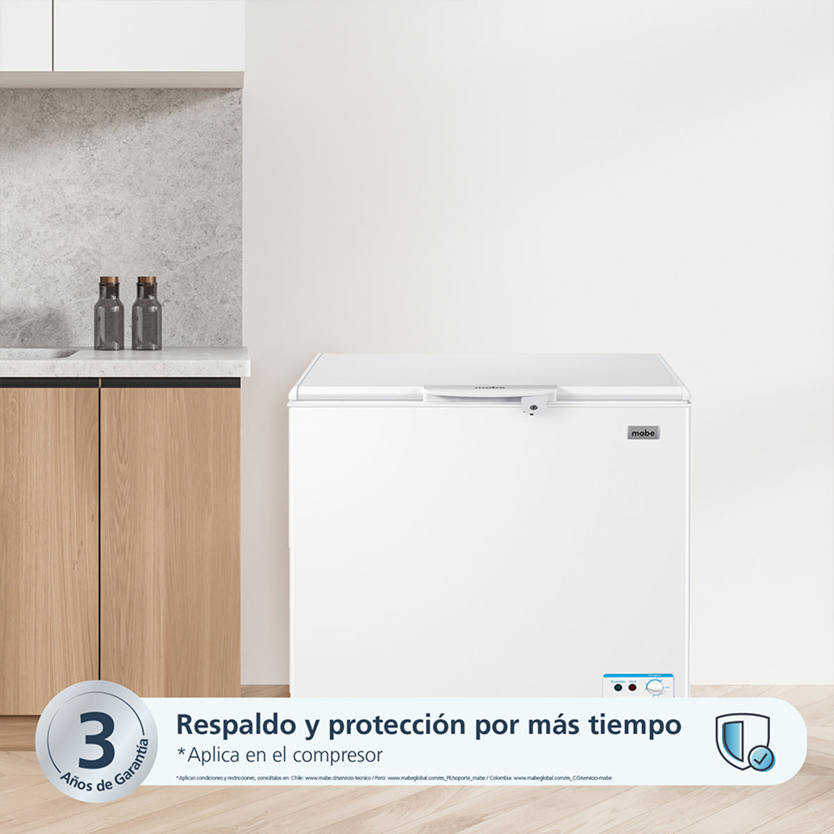 Congelador Horizontal 198 L Mabe, Blanco