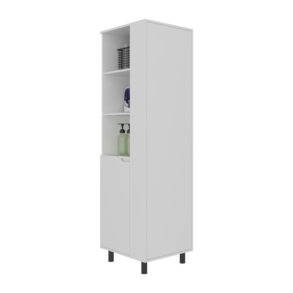 Mueble Auxiliar de Aseo Vidalia, Blanco, Con puerta abatible ZF