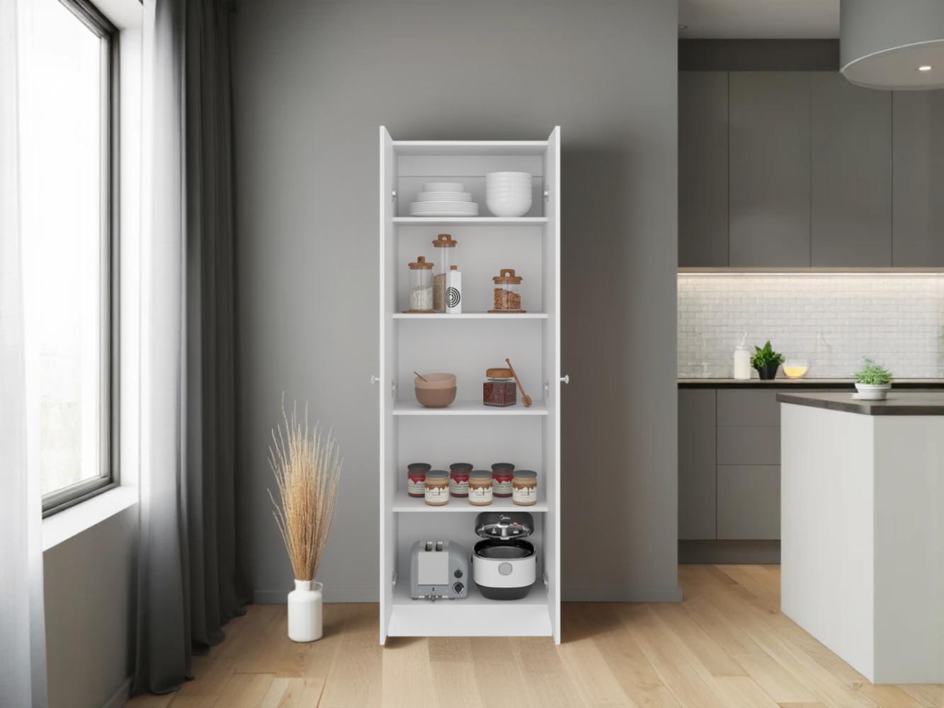 Alacena Pantry,  Blanco Duqueza, con amplios espacios para almacenamiento ZF