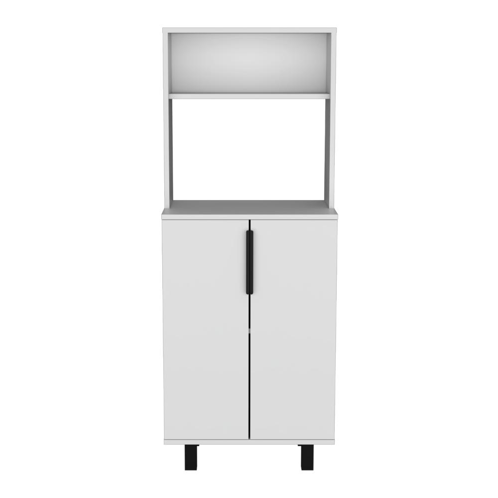 Alacena Oshawa, Blanco, con superficie para ubicar objetos y dos puertas ZF