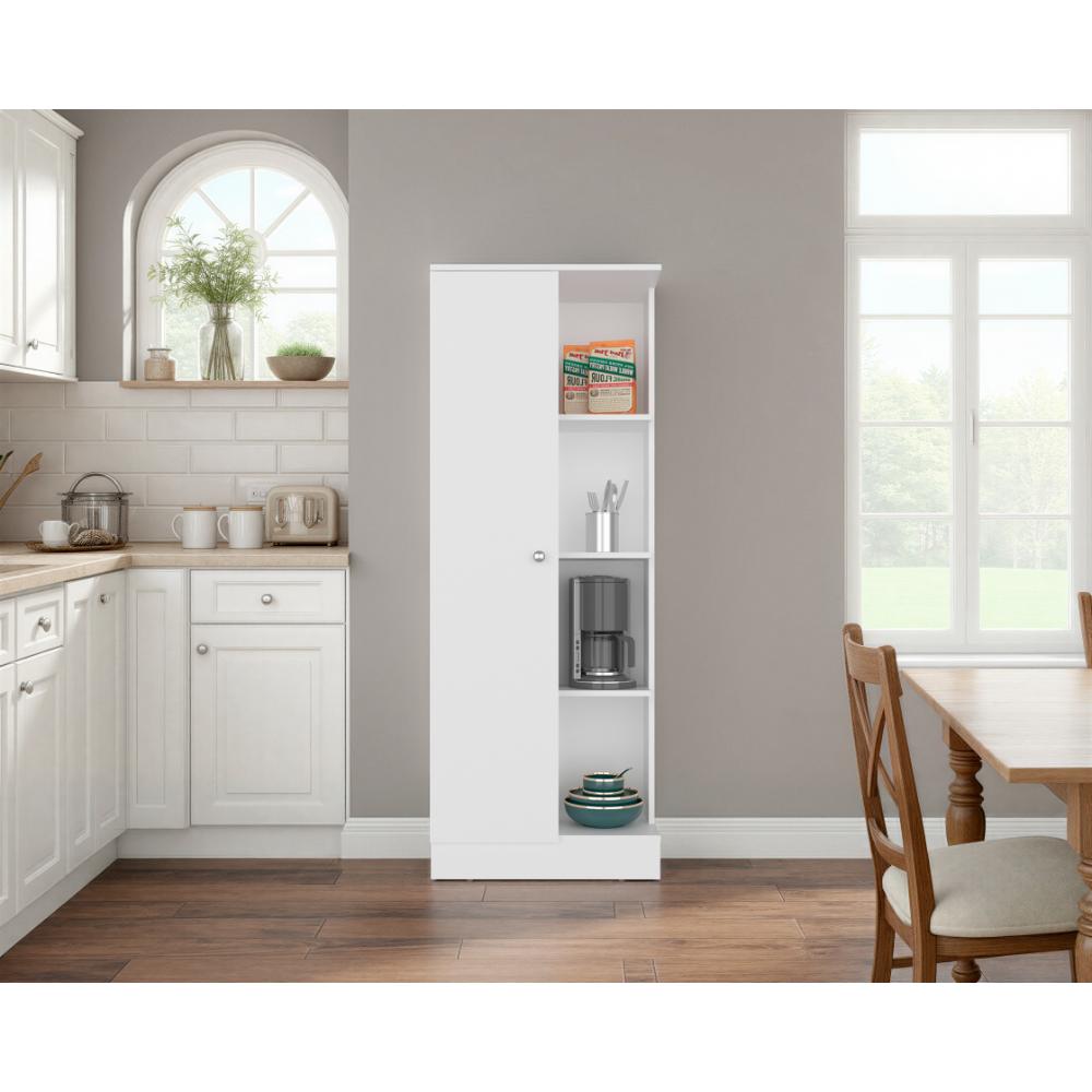Alacena Multiusos Atol, Kronos Blanco, Con puerta abatible y amplio espacio de almacenamiento ZF