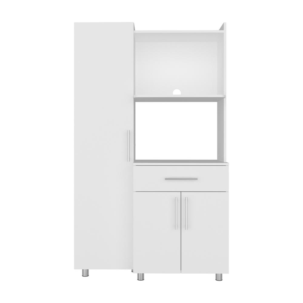 Alacena Multiusos Panter, Kronos Blanco, Amplios Espacio de Almacenamiento, con Patas y Manijas Metálicas ZF