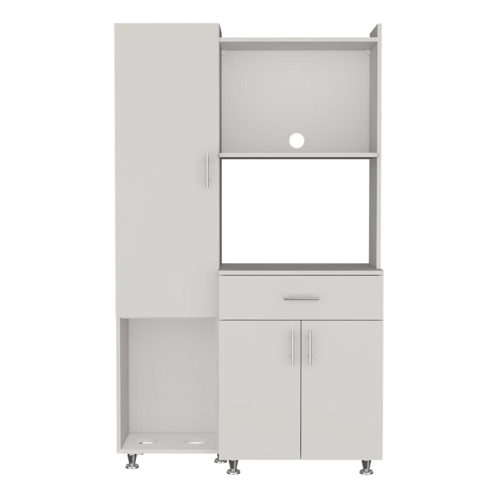 Alacena Multiusos Panter Eco, Kronos Blanco, una Puerta Abatible y Variedad de Entrepaños ZF