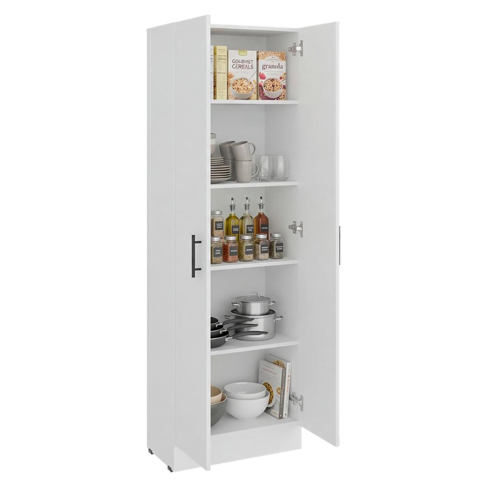 Alacena Tommy, Kronos Blanco, con Amplios Espacios de Almacenamiento y 4 Entrepaños ZF