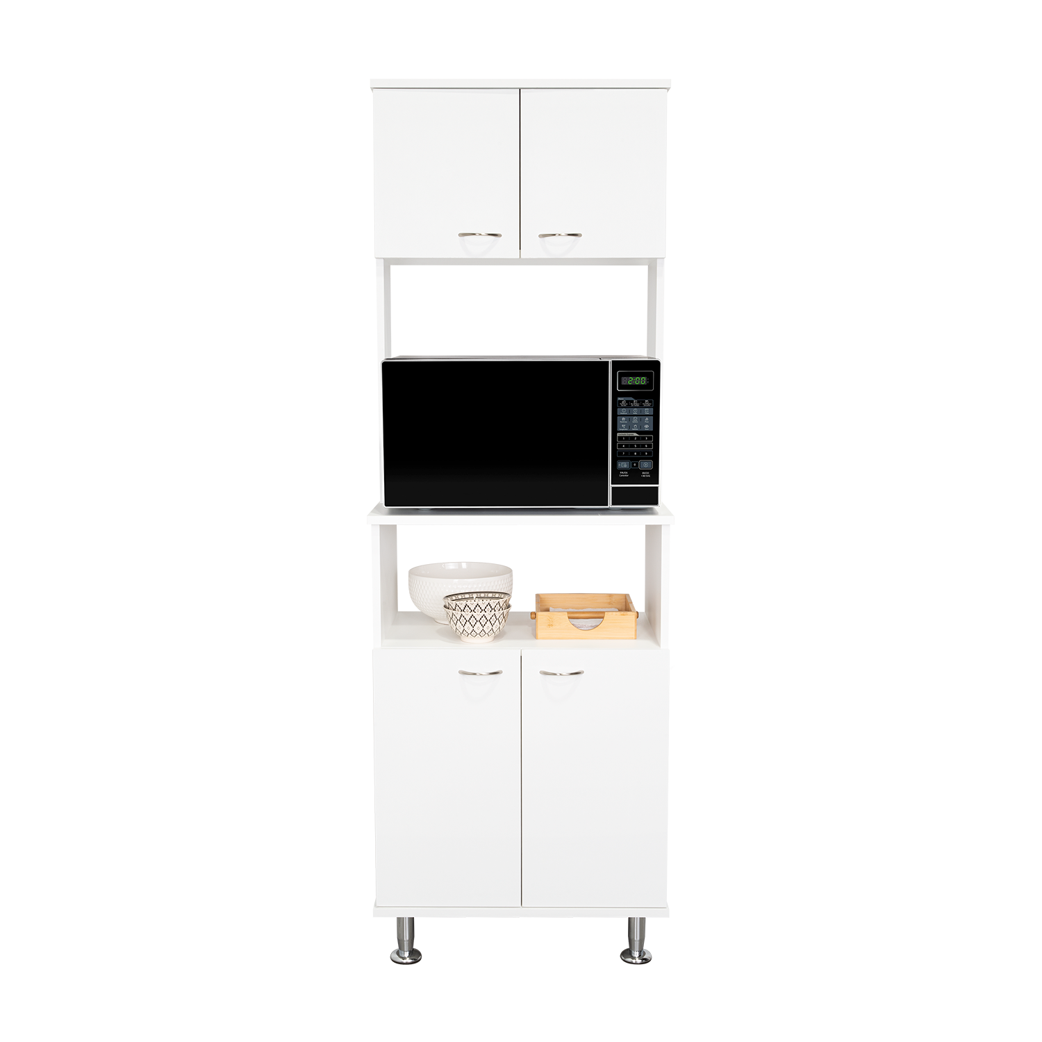 Mueble Multiusos Fenix, Blanco, con Gran Capacidad de Almacenamiento
