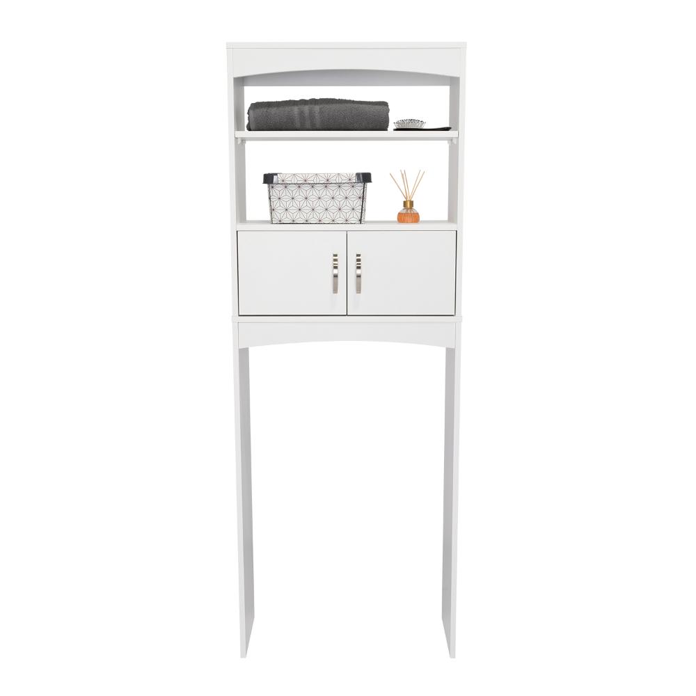 Gabinete de Baño Sabik, Blanco, Con Puertas Batientes Y Entrepaño Móvil