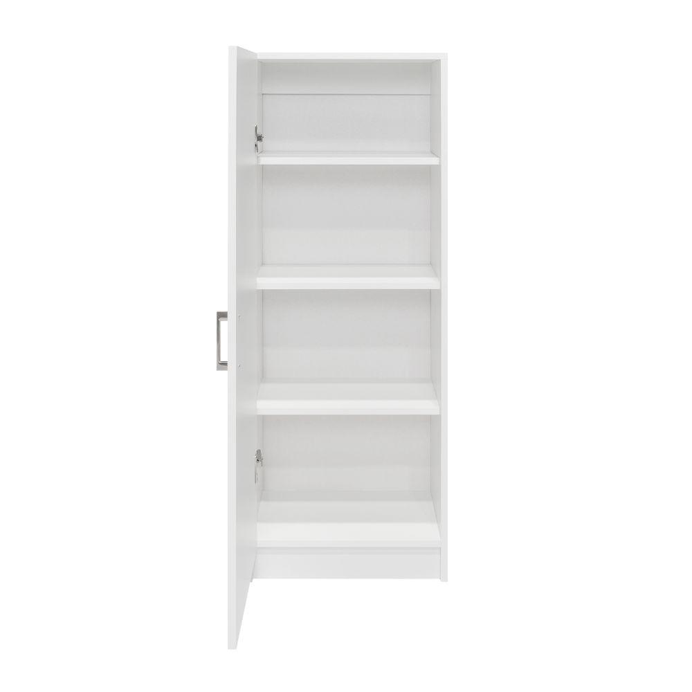 Mueble Multiusos Nadir, Blanco Nevado, con Una Puerta y Amplio Espacio de Almacenamiento - VIRTUAL MUEBLES