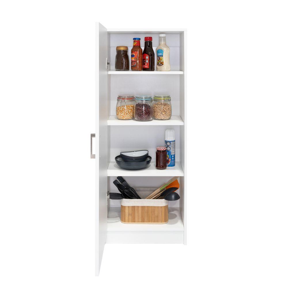 Mueble Multiusos Nadir, Blanco Nevado, con Una Puerta y Amplio Espacio de Almacenamiento - VIRTUAL MUEBLES