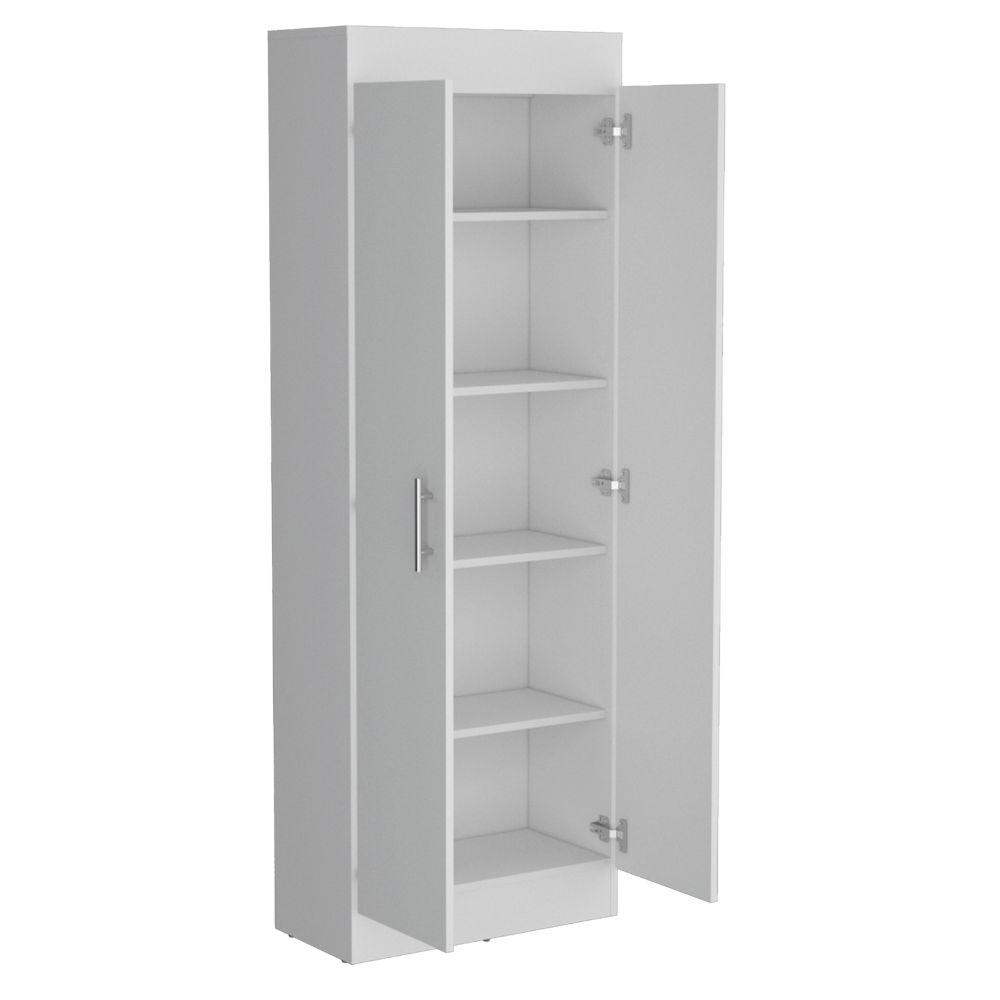 Alacena Nepal, Blanco, Cuenta con Cinco Entrepaños y Dos Puertas Batientes ZF