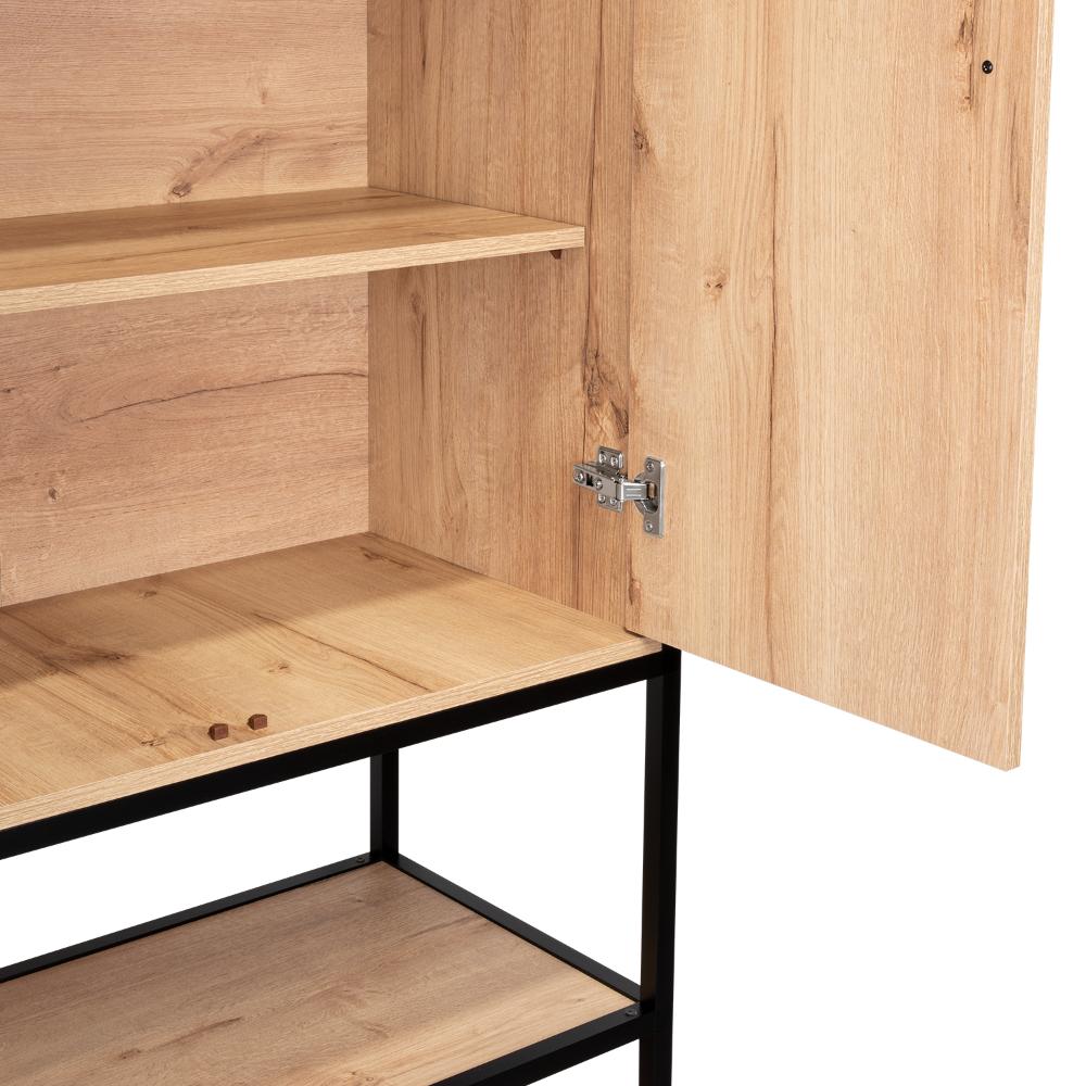 Closet Alma, Café Claro, Con Dos Entrepaños Inferiores