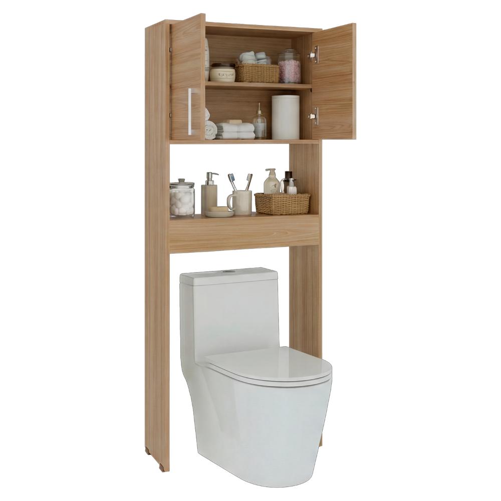 Gabinete de Baño Apolis, Fresno Europeo, Ideal Para Ahorrar Espacio X2