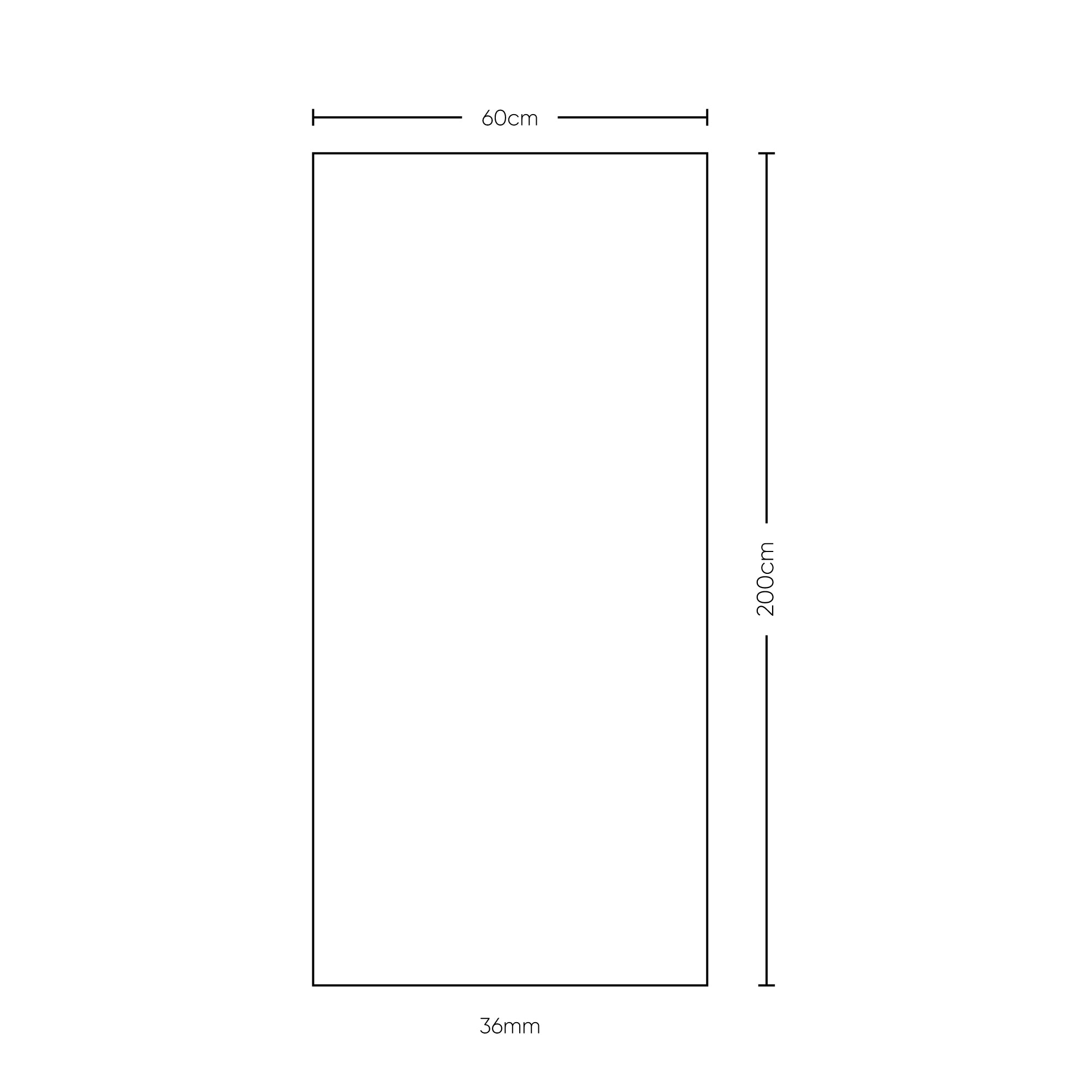 Puerta 0.60x2m Prepintada Prestige 36 mm