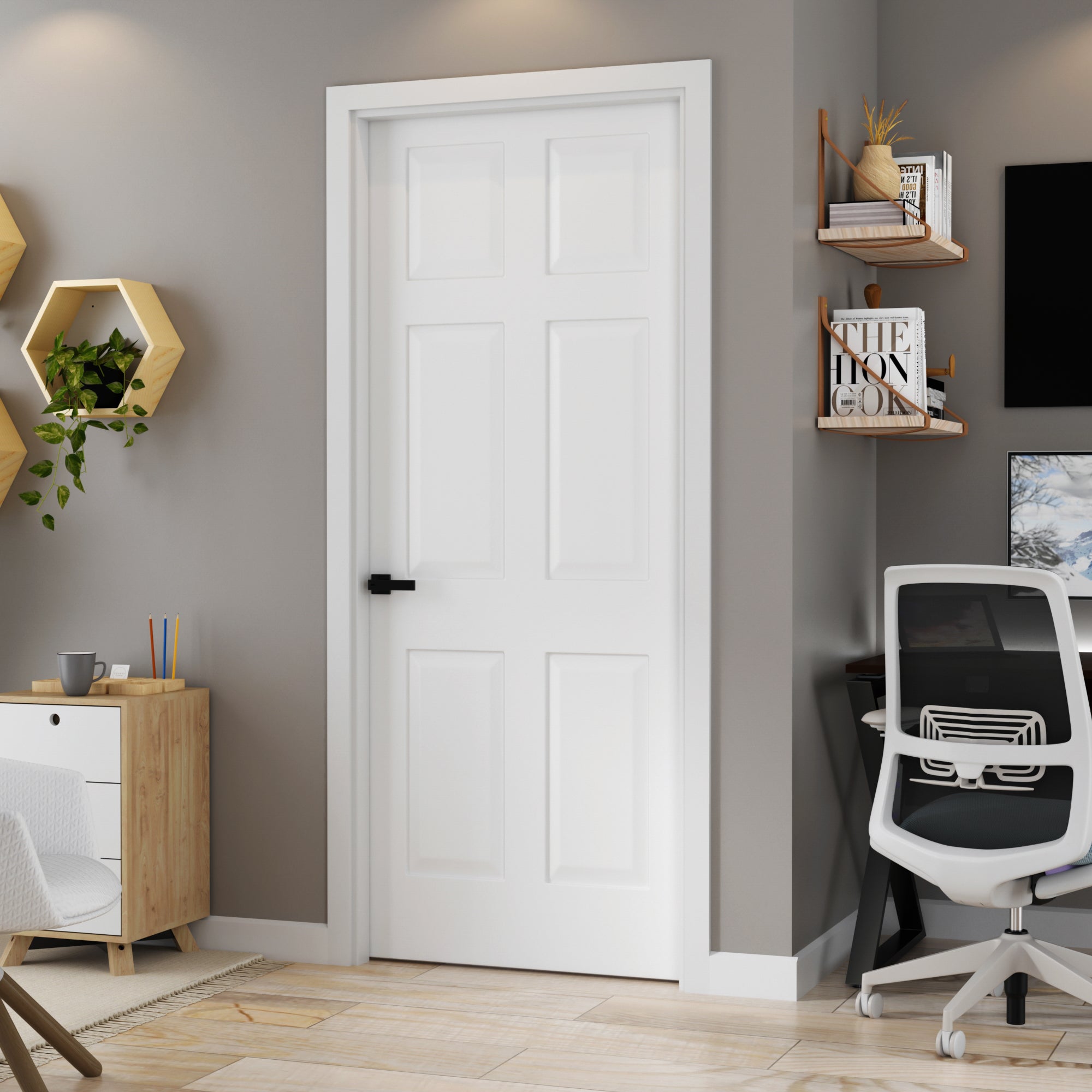 Puerta 0.60x2m Prepintada Sinfonia 36 mm