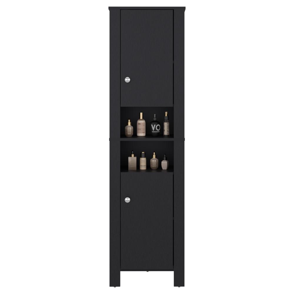 Mueble  Auxiliar para Baño Vanes, Wengue, con espacio para objetos decorativos