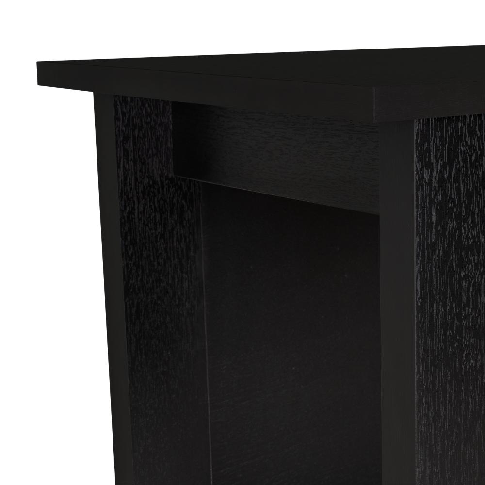 Mesa Auxiliar Sarume, Wengue, con un Entrepaño