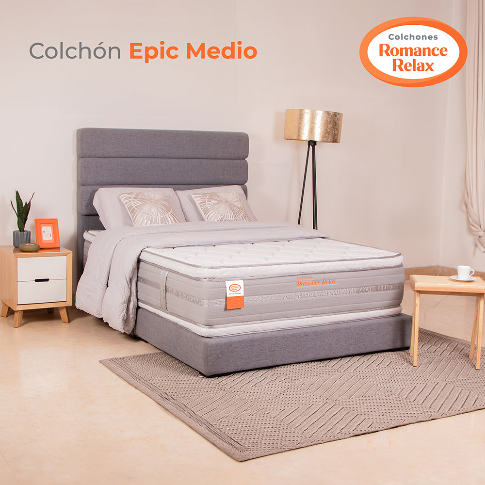 Colchón Rr Épic Medio 160X190X37, Queen