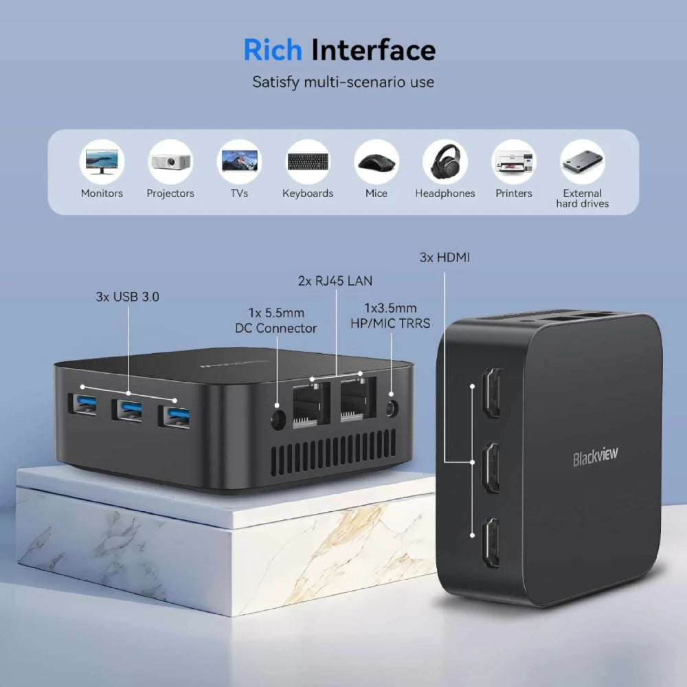 Mini PC Blackview MP80 512GB Para Oficina Y Teletrabajo