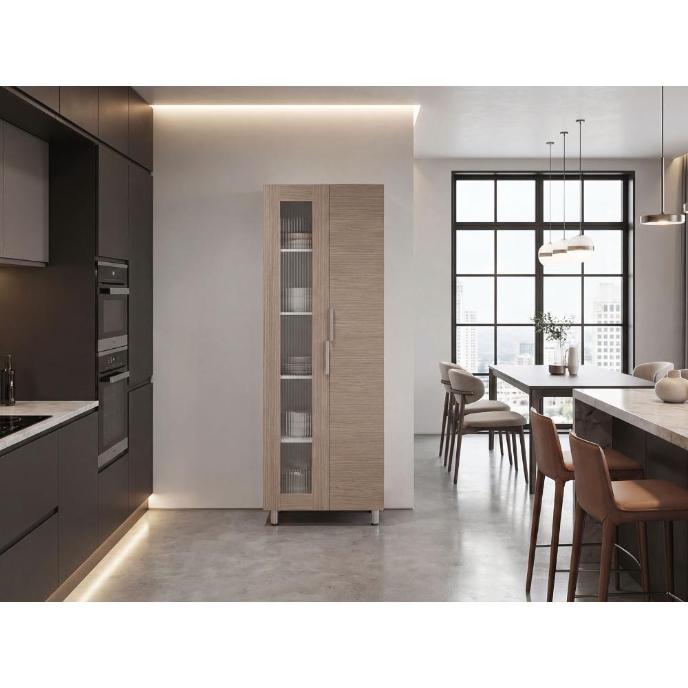 Alacena Diamante, Blanco y Cartagena, Amplios Espacios para Guardar Alimentos y Electrodomésticos
