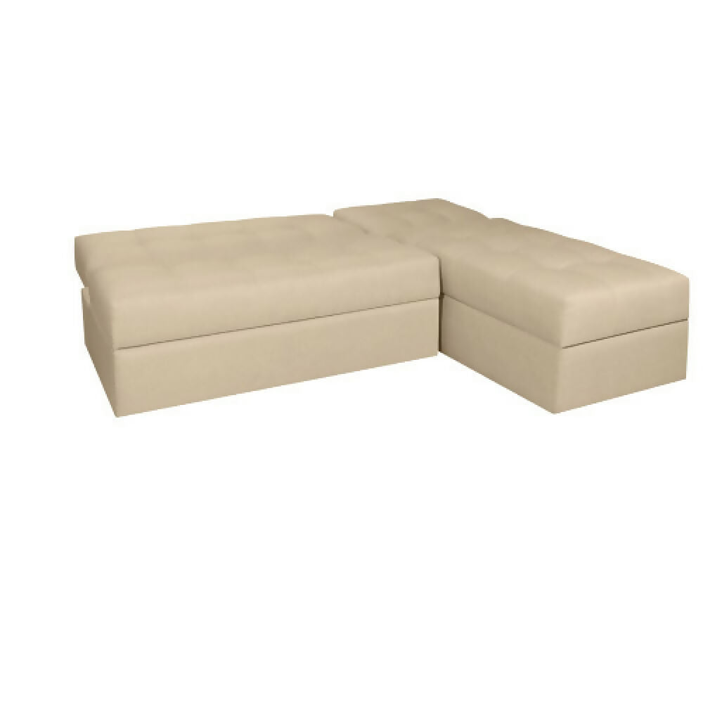 Sofá Cama Angela En L Con Brazos Antifluidos Beige