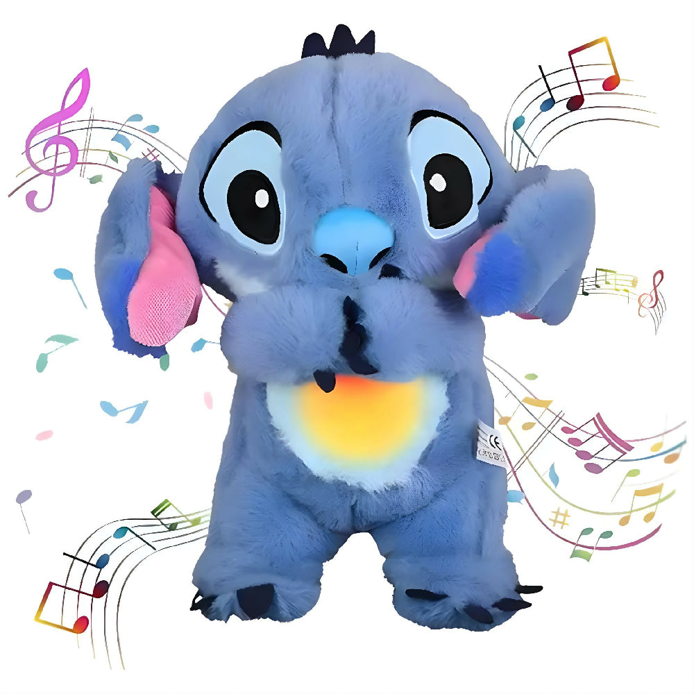 Peluche Stich Que Alivia La Ansiedad Con Sonido Y Respiración Para El Estrés