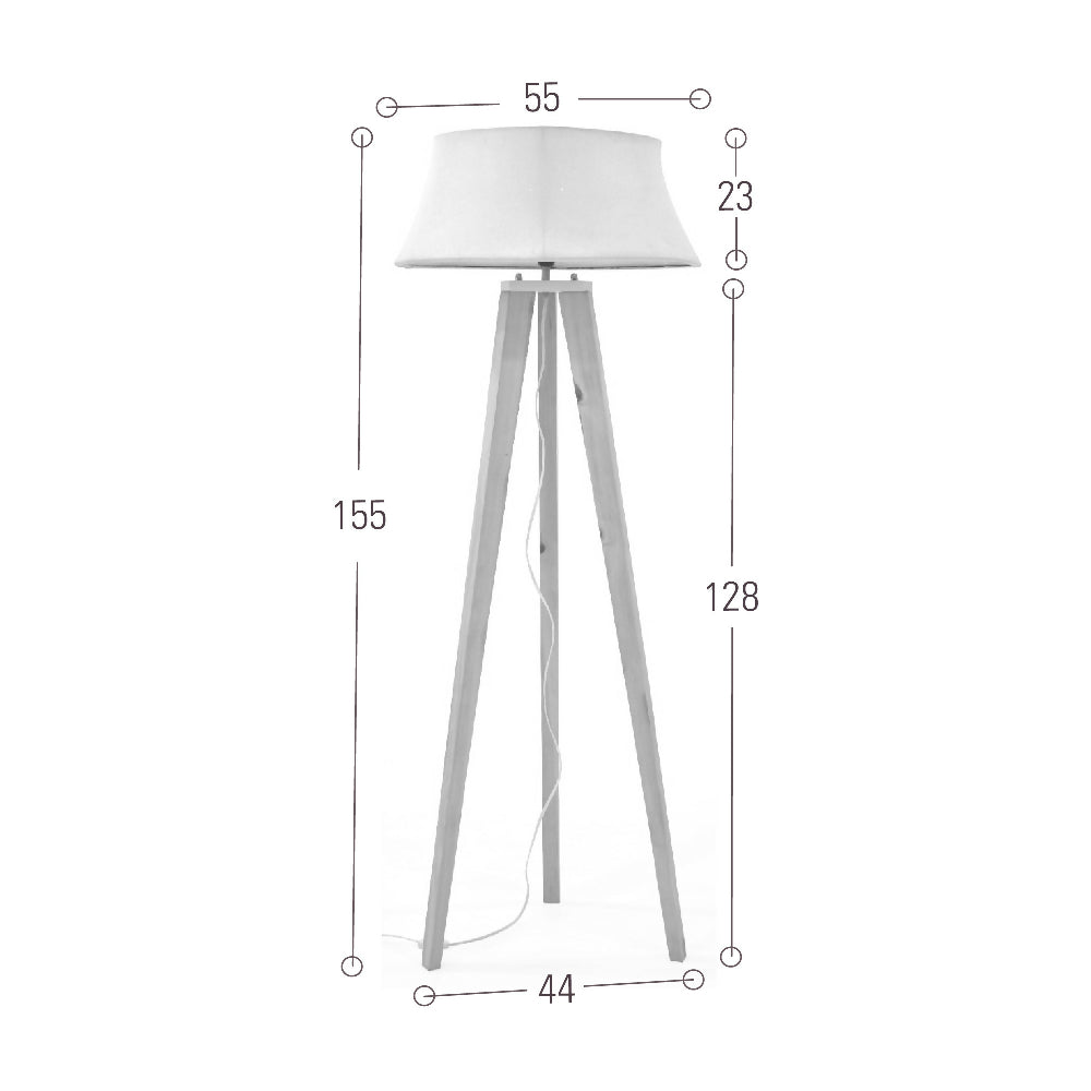 Lampara de Piso Reims 55x55x155 cm Natural Champagne
