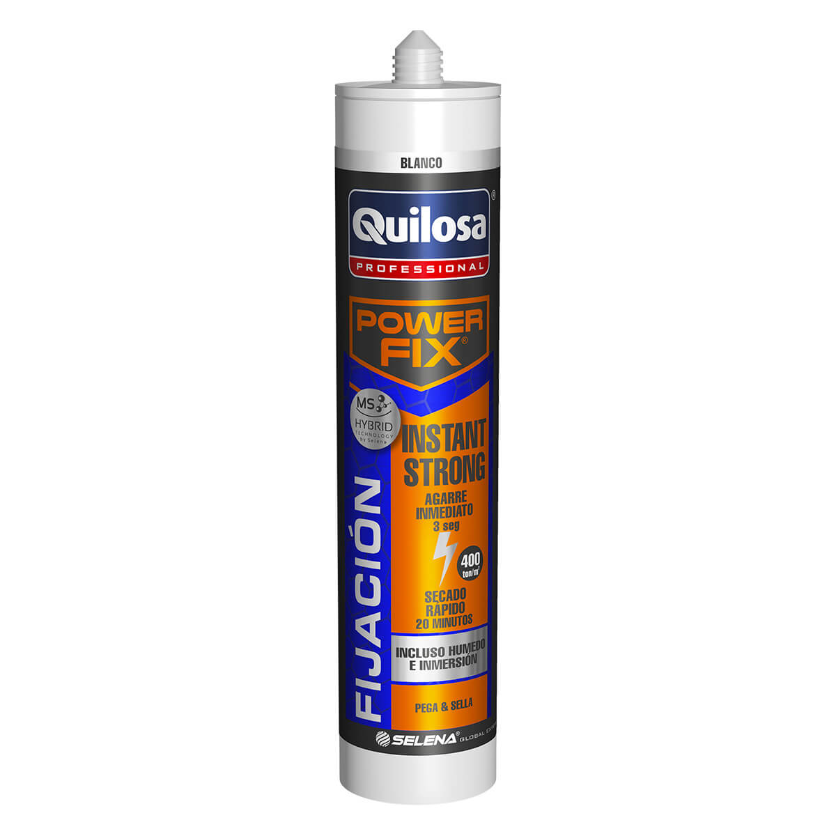 Adhesivo de montaje extra fuerte power fix 280ml transparente