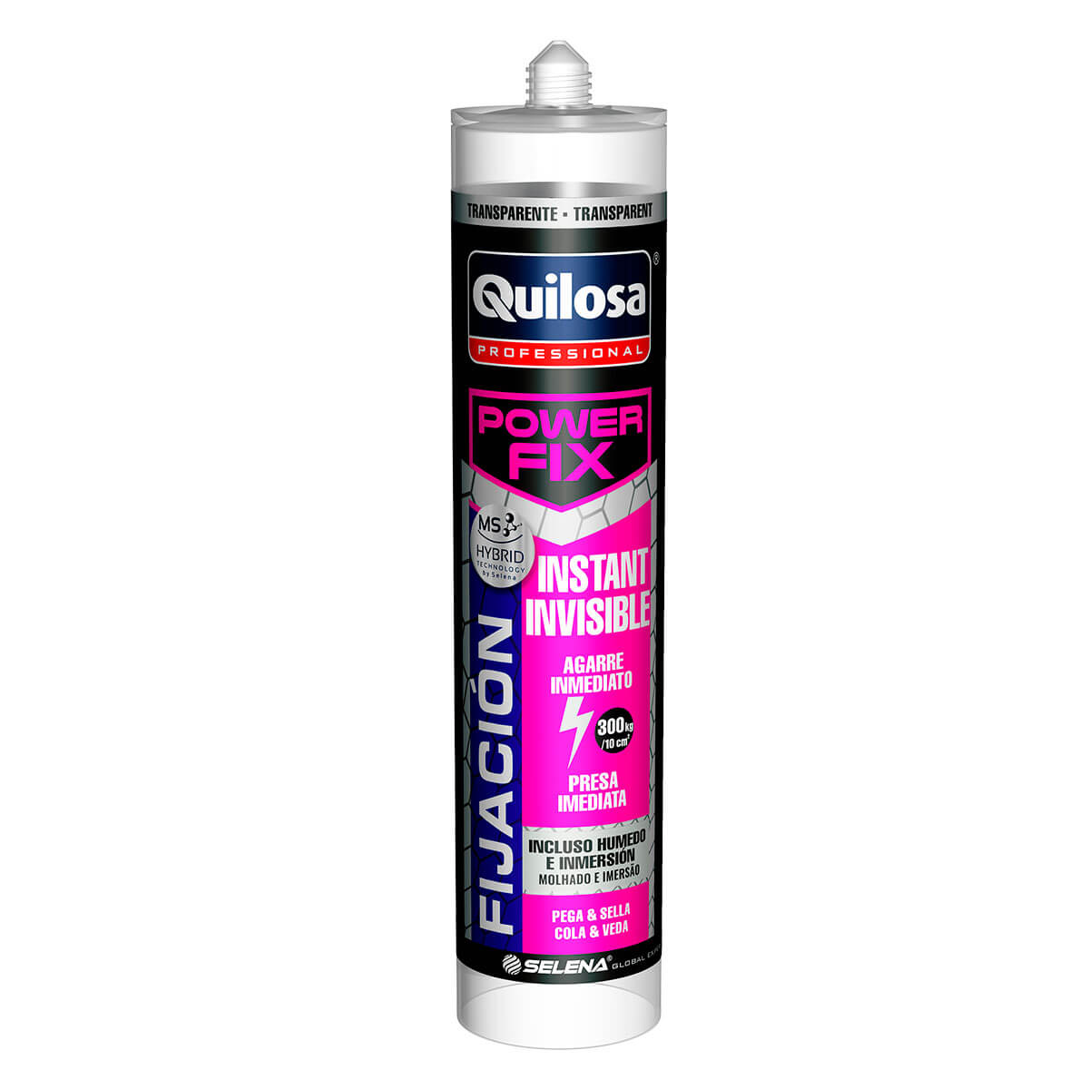 Adhesivo de montaje extra fuerte power fix 280ml color blanco