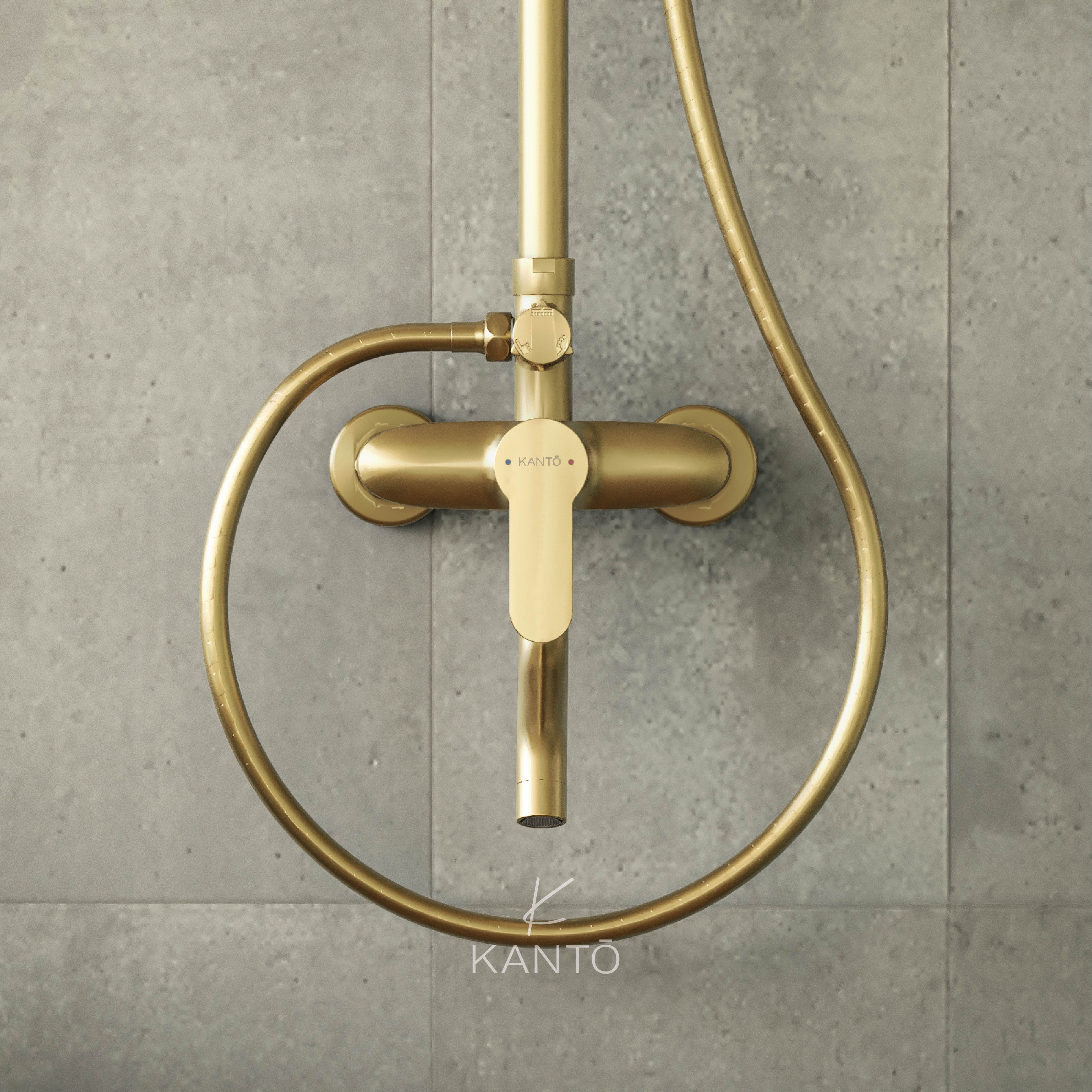 Columna de ducha ADVANCE brushed golden