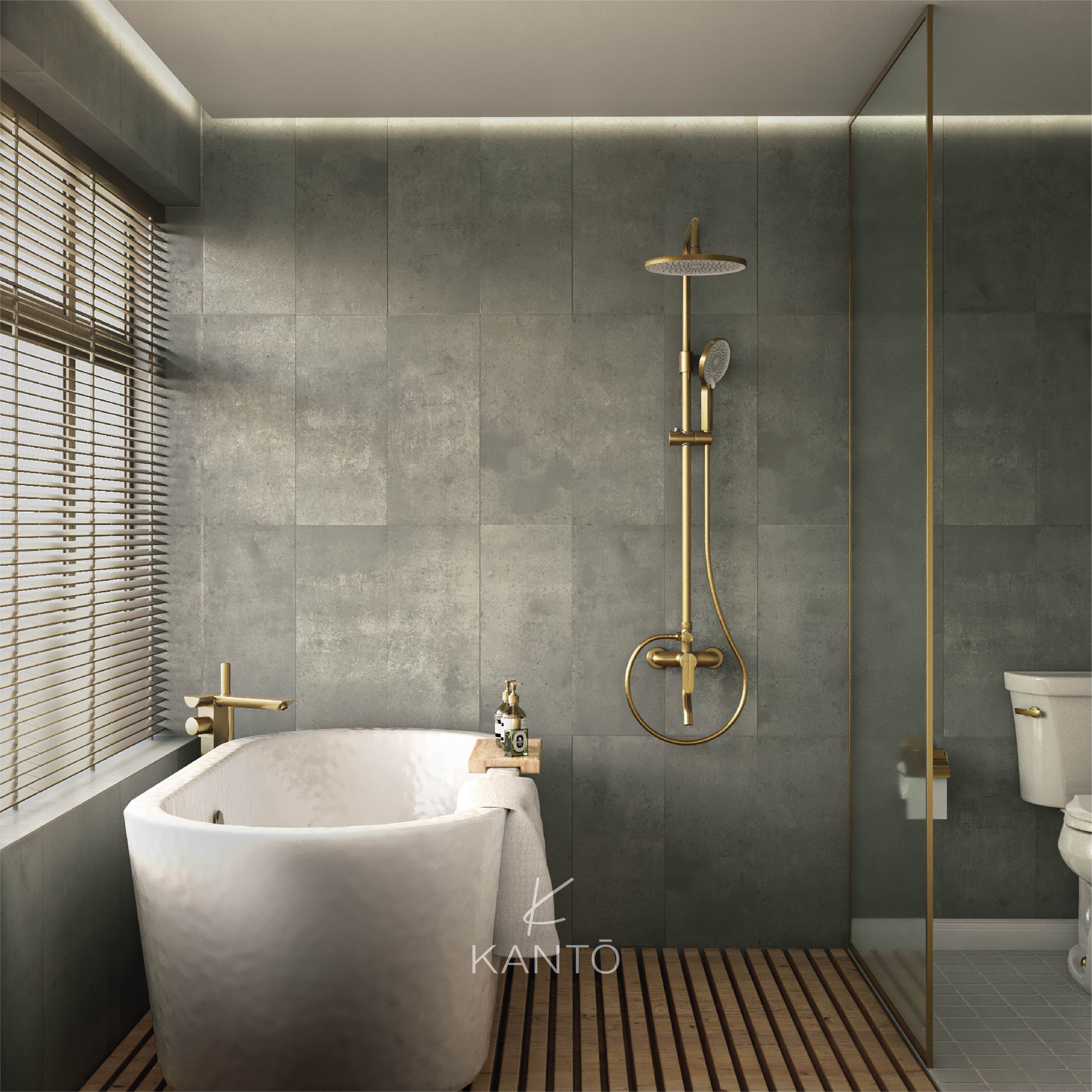 Columna de ducha ADVANCE brushed golden