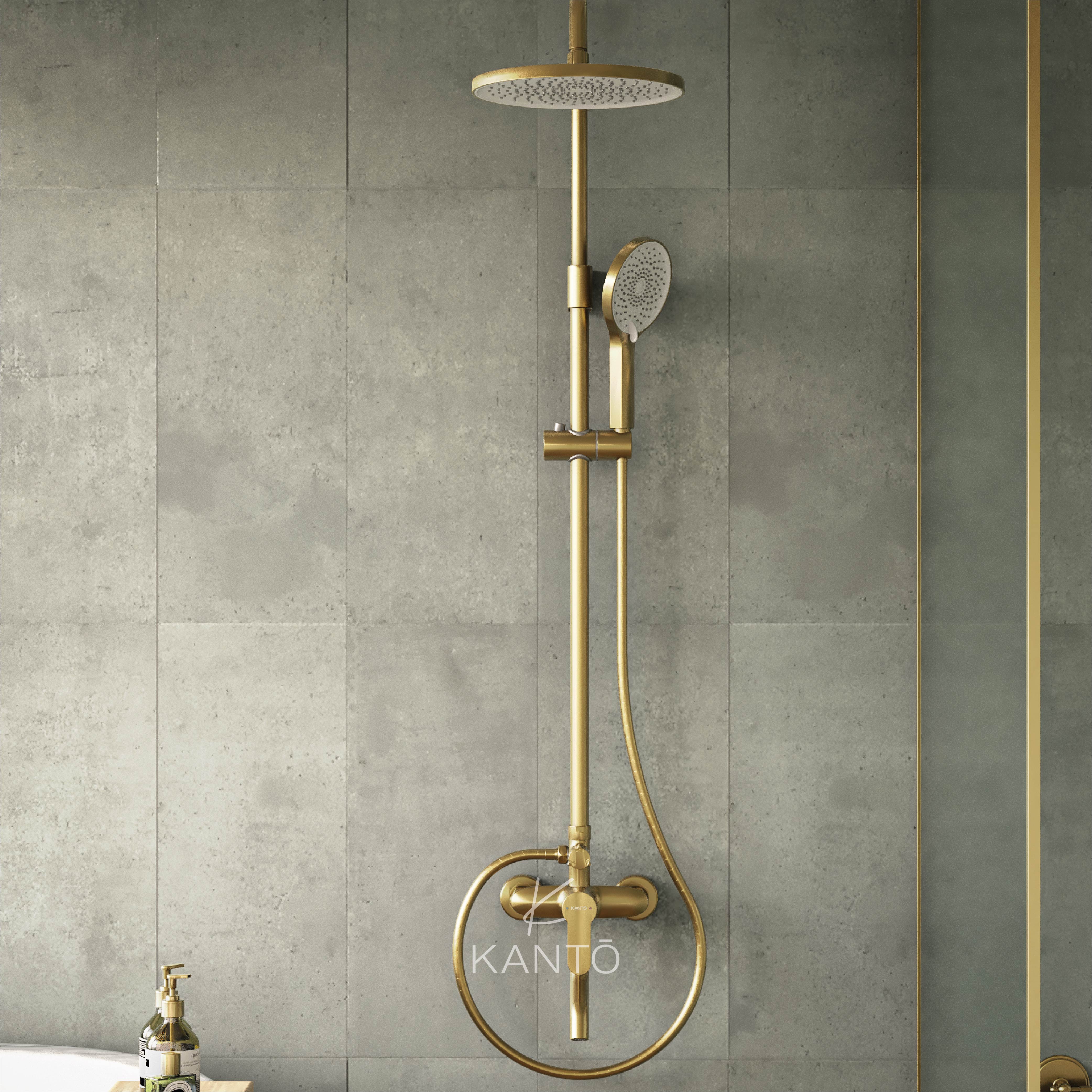 Columna de ducha ADVANCE brushed golden