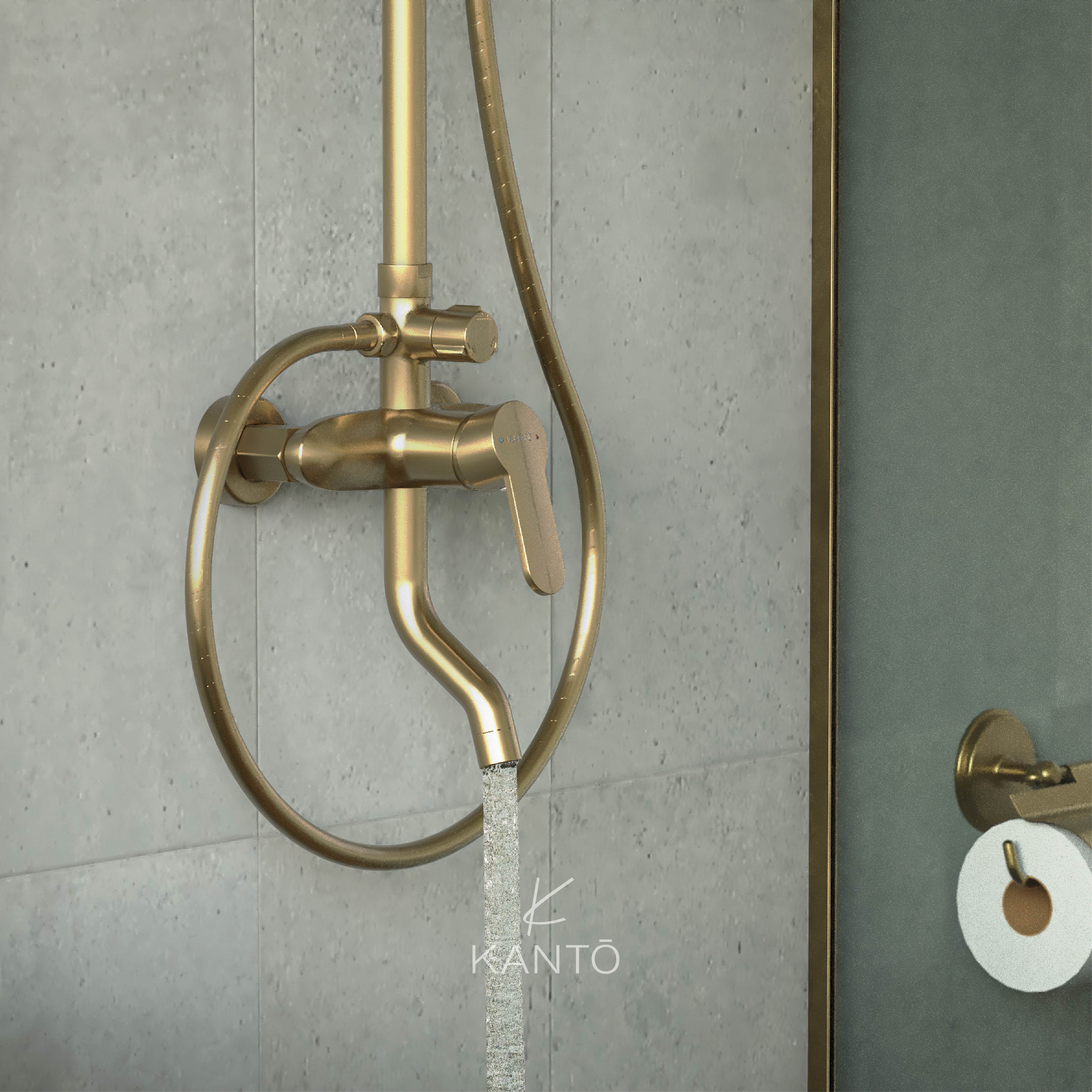 Columna de ducha ADVANCE brushed golden