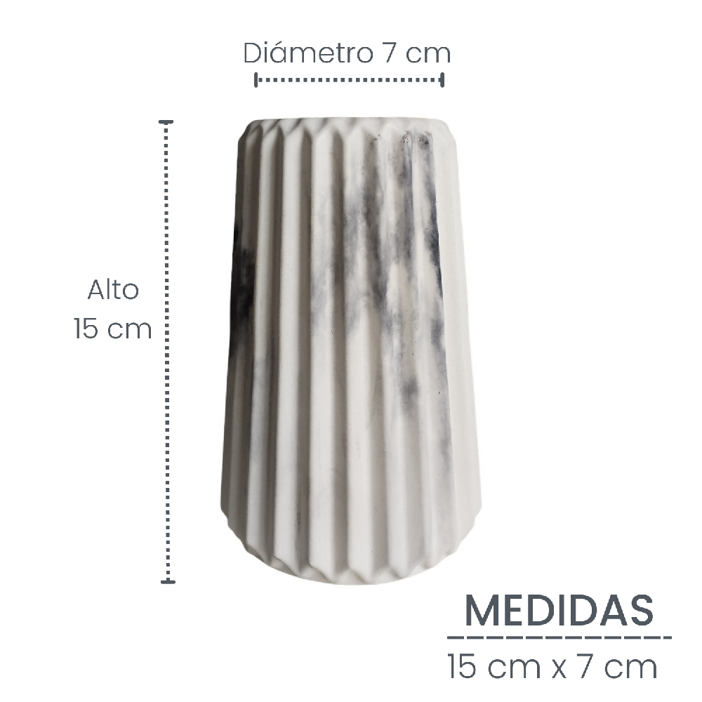 jarron florero en cemento adamaris mármol negro de concreto tienda online de materas y decoración _04