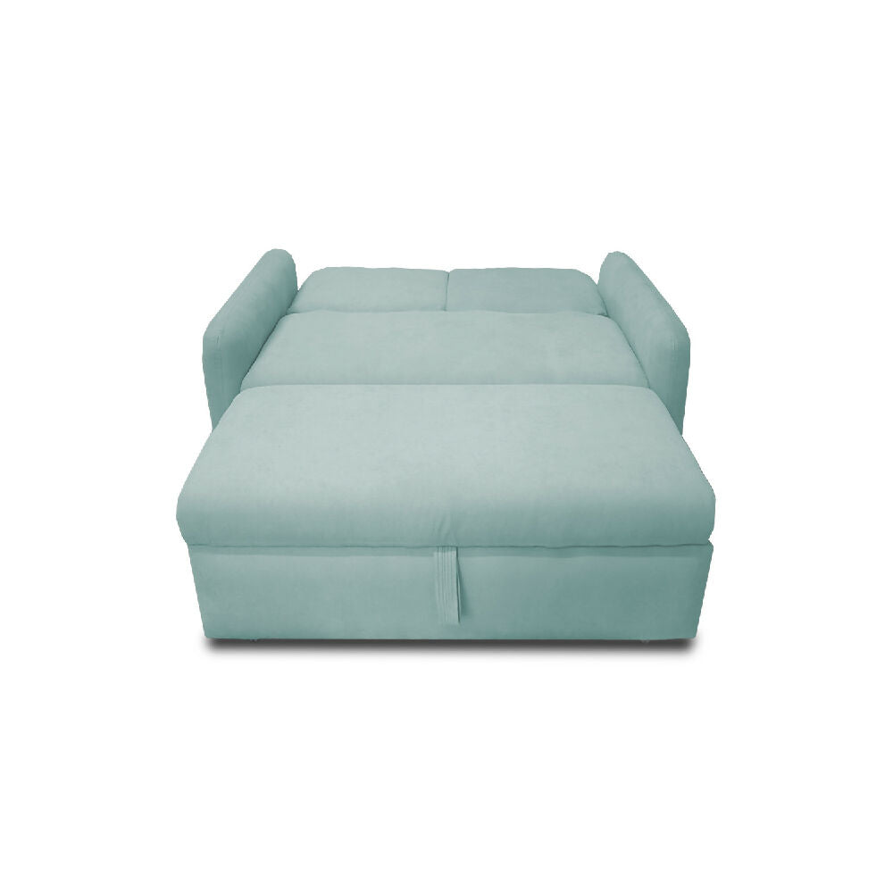 Sofacama Nube Multifuncional Carrito Reclinable Menta + Cojines