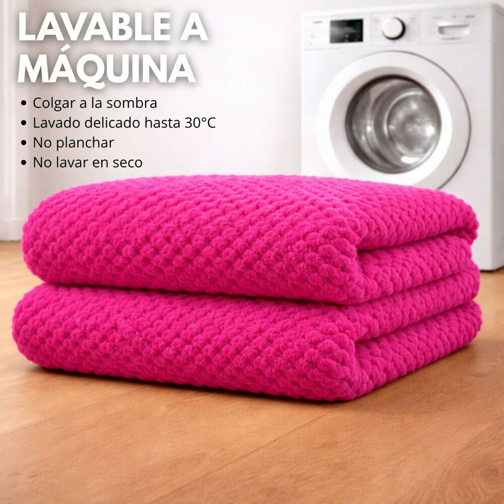 Cobija manta fucsia