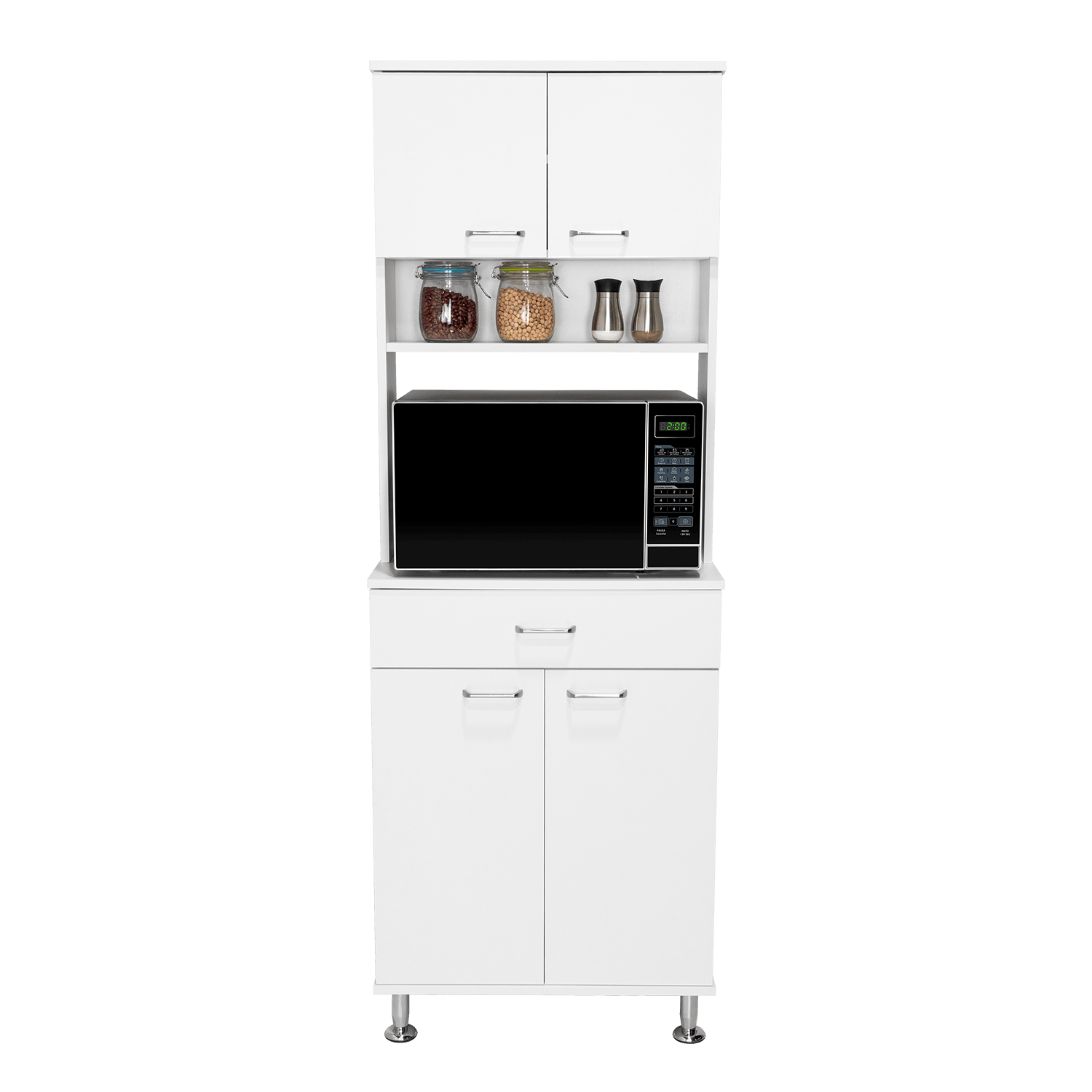 Mueble Multiusos Bagan, Blanco, con Un Cajón Organizador - VIRTUAL MUEBLES