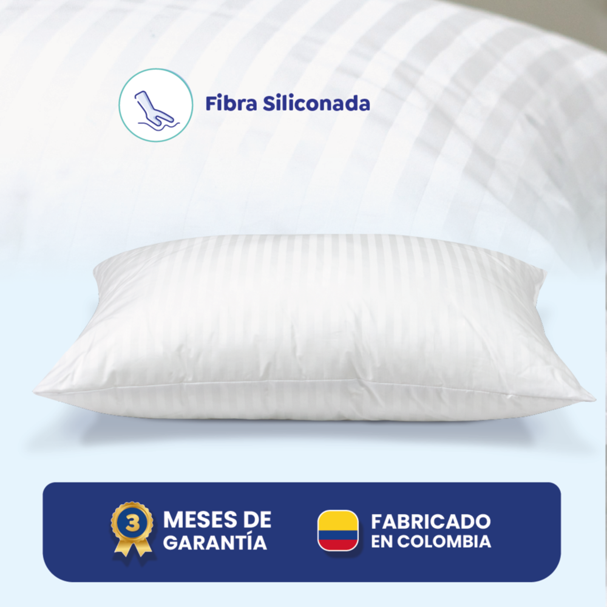 Almohada Natural Soft Empaque Vinilo Marca Fantasia
