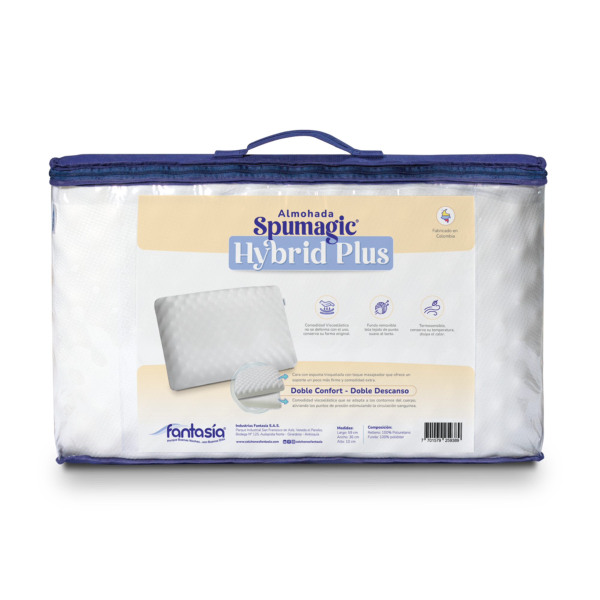 Almohada Spumagic Hybrid Plus Marca Fantasia Marca Fantasía
