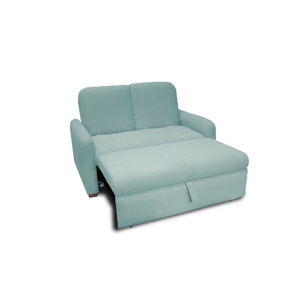 Sofacama Nube Multifuncional Carrito Reclinable Menta + Cojines
