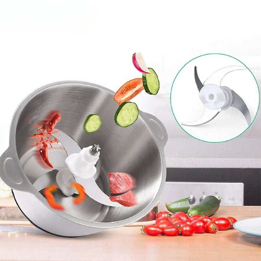 Picador Eléctrico Sokany 2 Litros En Acero Inoxidable Procesador Multifuncional Para Cocina Práctica