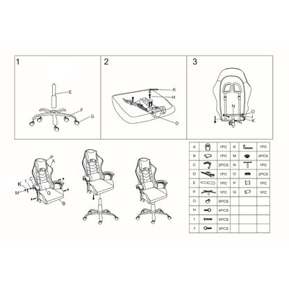 Combo Gamer Mitte, incluye Escritorio y Silla Gamer