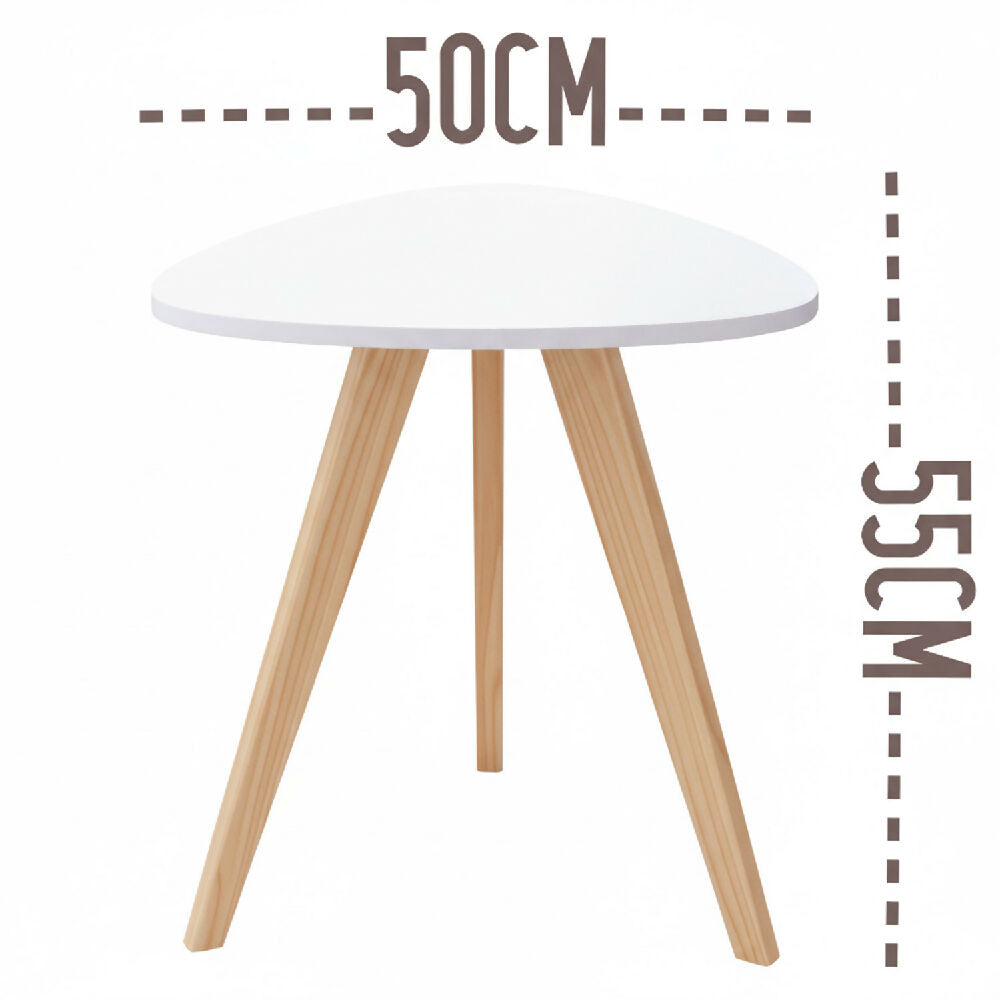 Mesa Nórdica Triangular - Set X 2 - Pequeña & Grande