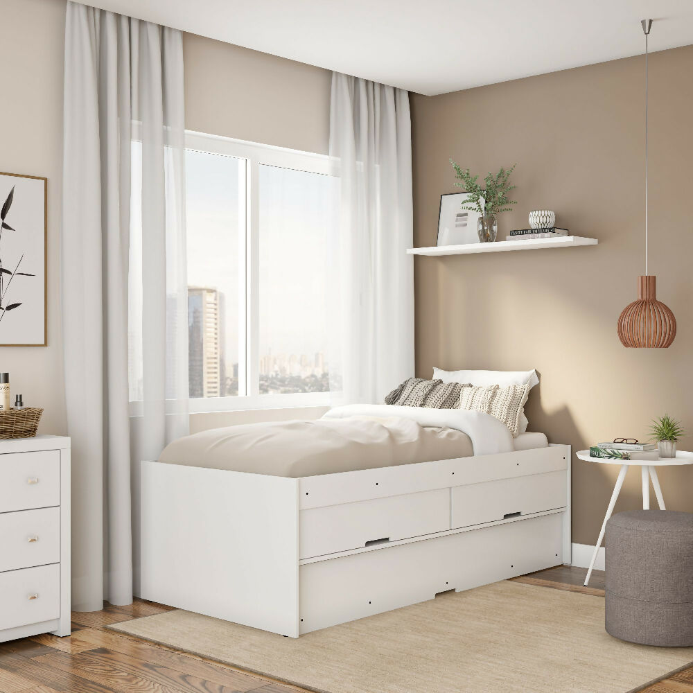 Cama Sencilla Mar - Blanco