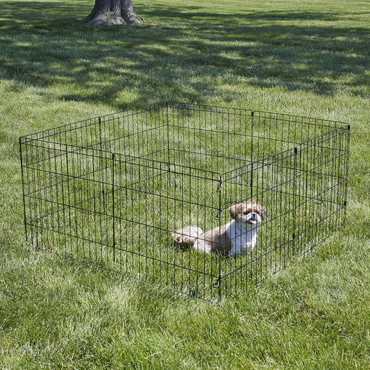 New World Pet Products - Cerco de metal plegable para ejercicio y parque de...