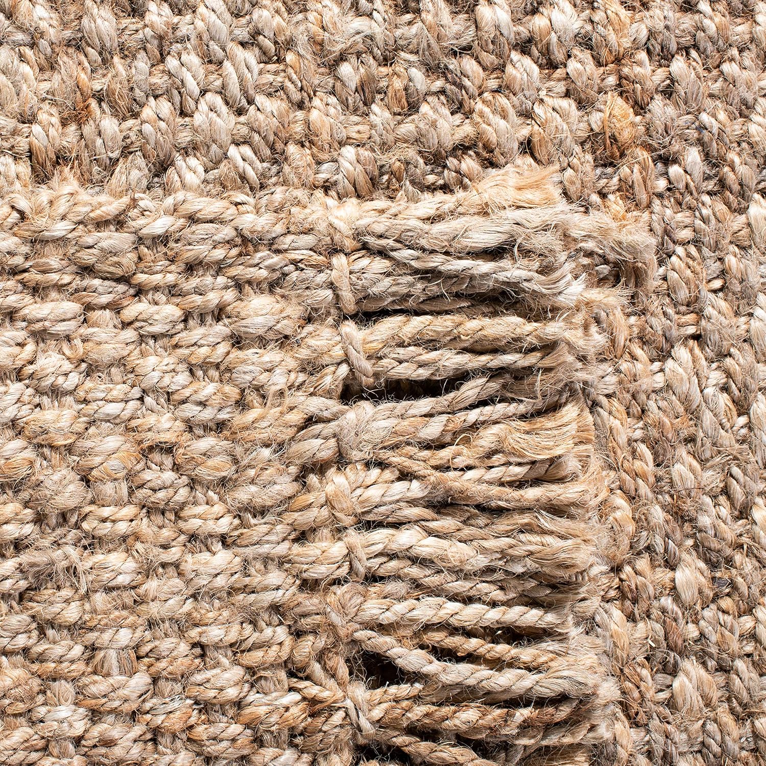Alfombra de área de yute natural tejido a mano Safavieh NF467A, de la colección...