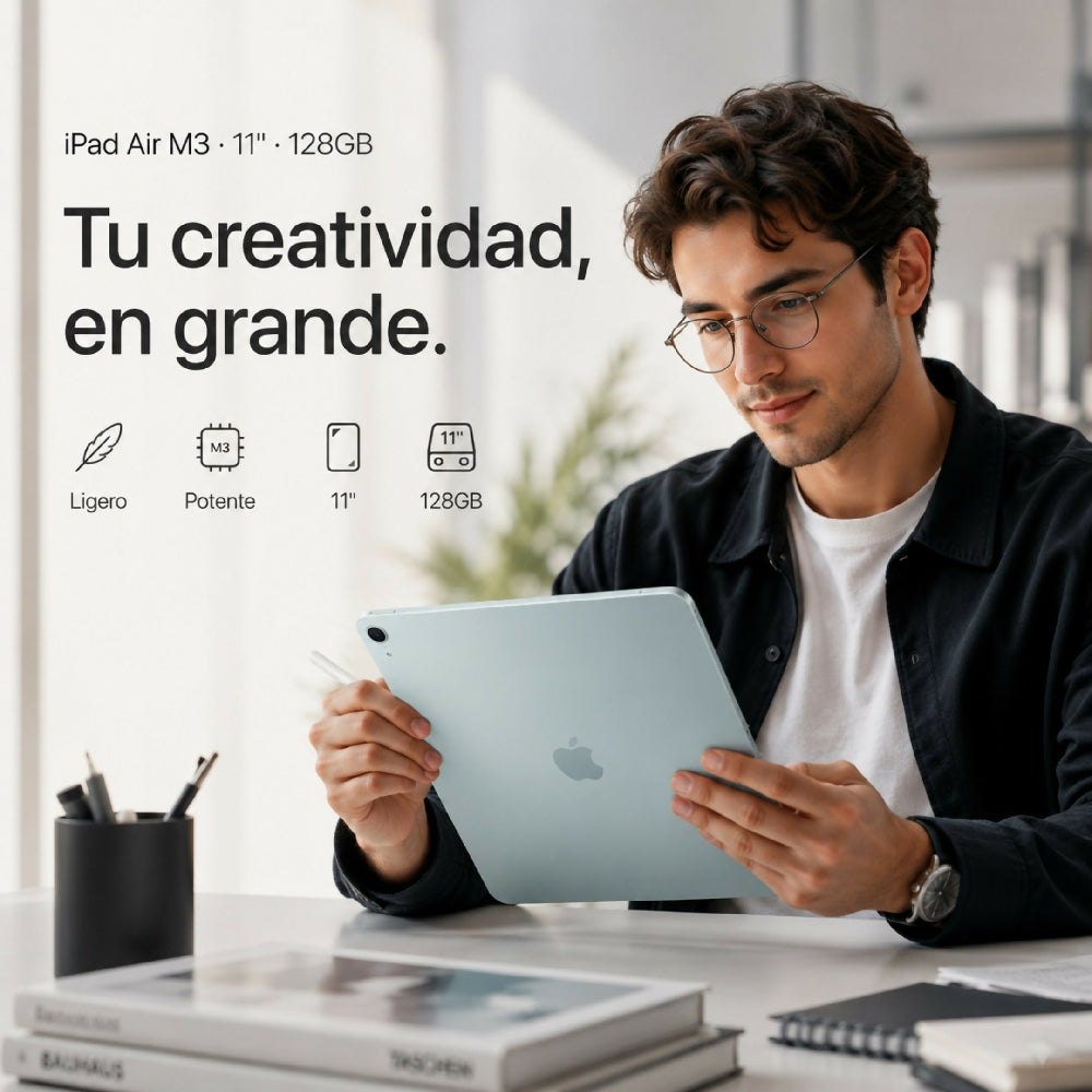 Tablet Apple IPad Air 11'' M3 128gb Diseño UltraDelgado Celeste