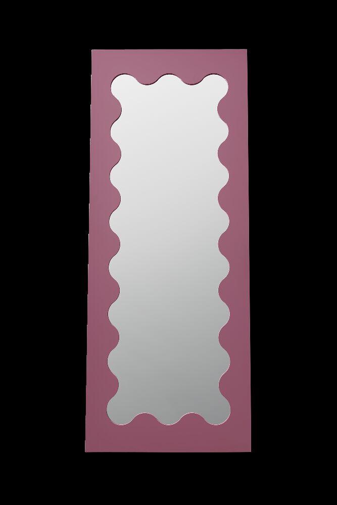 Espejo Ondulado de Piso - Rosado - 60 x 150 cm.