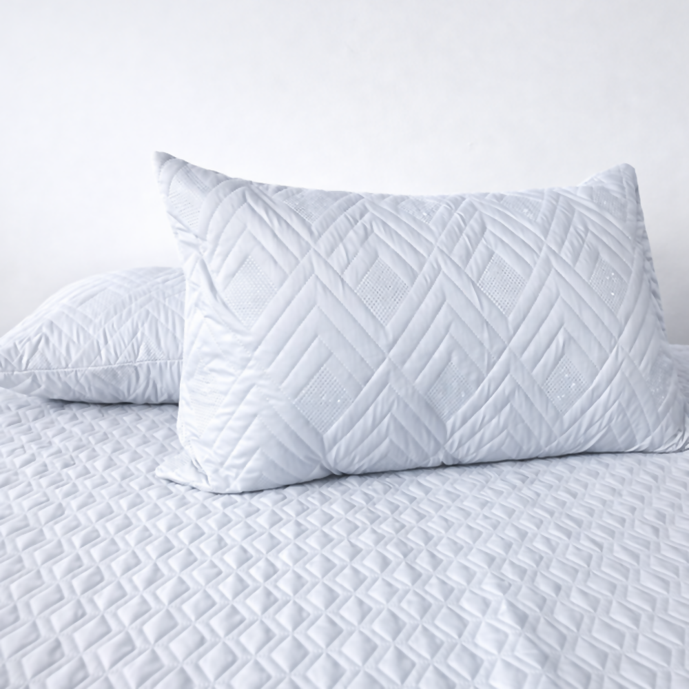Protector almohada acolchado 45x65cm blanco Set x2