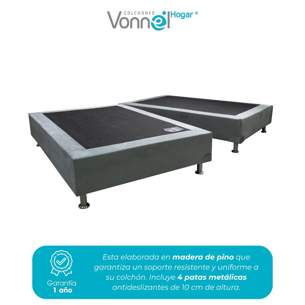 Colchón Combo Vonnel King (200 X 200 Cm ) Resortado Full Confort