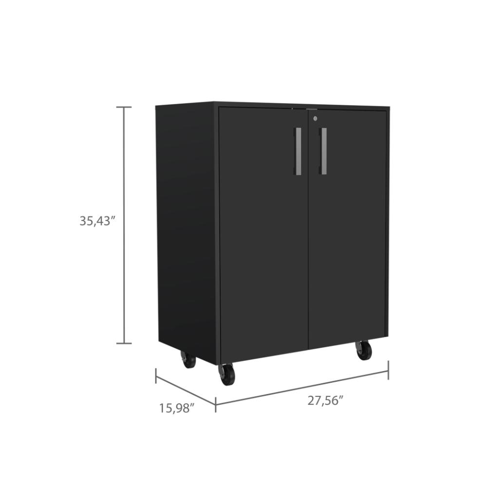 Organizador para Garaje Based, Wengue, con cerradura y llave para puerta ZF