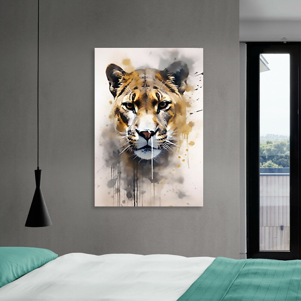 Cuadro Jaguar Grande 70 X 100 X 3 Cms